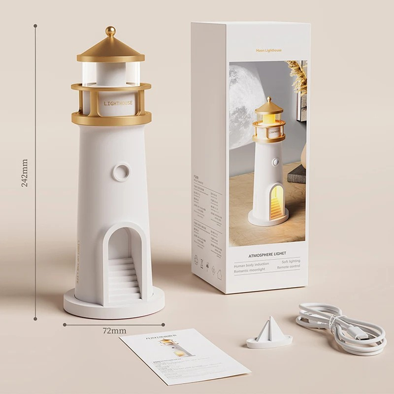 Celesti™ Lighthouse Moon Lamp